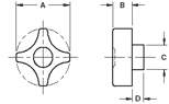 4 Point Star Dimensions